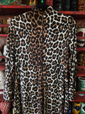 Vintage Leopard Print Maxi Dress