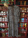 Vintage Leopard Print Maxi Dress