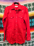 Vintage 60s Red Horse Embroidery Western