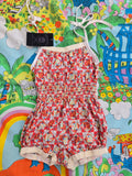 Vintage Children's Red Playsuit