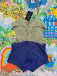 Vintage AS IS 20s wool kids swimsuit