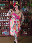 Gently Used Pink floral sarong dress