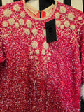 Vintage Gene Shelly Inspired Pink Sequin Dress