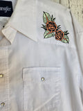 Unforgiven Upcycled Vintage Rose White Western