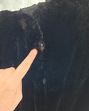 Vintage 30s Full Length Black Fur Coat