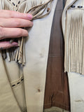 Vintage 50s Deerskin Leather Fringe Coat