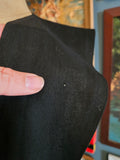 Vintage 50s black jumper dress Deep V Pinafore
