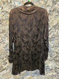 Gently Used Black Brocade Victorian Jacket