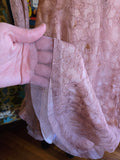 Vintage 50s Dusty Rose Lace Dress with Jacket