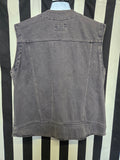 Vintage 90s Harley Davidson Denim Vest with Pockets