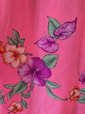 Vintage 80s Pink and Purple Lily & Hibiscus Shirt