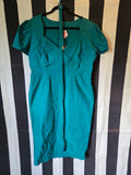 Gently Used Pinup Couture Erin wiggle dress in Jade