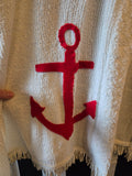 Handmade 40s inspired chenille swim cape