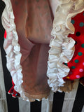 Odd Betties Vintage Red Polka Dot & Ruffle Clown Set