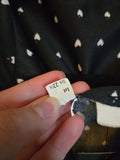 Vintage 70 Black and White Heart Shaped Leaf Dress