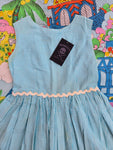 Studio 48 Kids Blue Checkered Dress