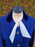 Vintage 60s Blue Velvet Collared Blazer Jacket