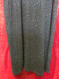 Vintage 90s Black Beaded Maxi Dress