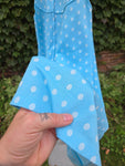 Vintage 60s Blue Polka dot dress