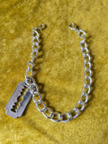 Red's Retro Silver Razor Blade Trucker Hat Chain