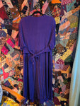 3X Vintage 90s deep purple dress with vest