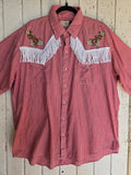 Unforgiven Upcycled Rose Red Gingham Western