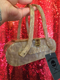 Vintage Rialto Brown Lucite Purse AS IS