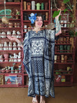 Vintage Blue and White Indian Kaftan