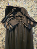 Vintage Handmade Black Cape with Hood