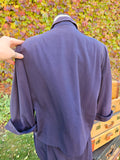 Vintage 40s Navy Button Up Dress and Jacket