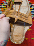Vintage Leather Toe Loop Sandal