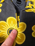 Vintage 60s black and yellow daisy dress