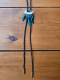Reds Retro Mink Jaw and Beetle Shell Bolo Tie