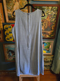 Vintage 90s Nautical Sailor Denim Jumper Dress