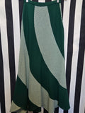 Vintage 70s Green Gingham Skirt
