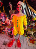 Odd Betties Vintage Kids Yellow Polka Dot Clown Suit