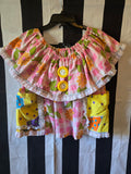 Odd Betties Vintage Pink Clown Collar and Apron