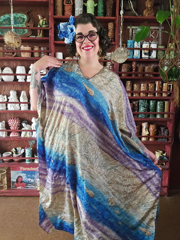 Vintage 90s Blue Ocean kaftan