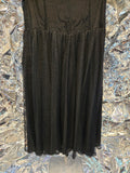Vintage Black Lace Dress with Floral Collar