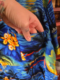 Vintage Y2K Blue and Orange Bahamas Shirt