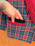 Unforgiven Upcycled Alaska Blue and Red Plaid Jacket