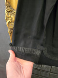 XL Vintage 1940's Black Ruffle Suit Jacket