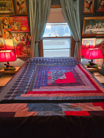 Vintage giant unfinished quilt top