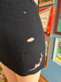 Vintage 30s AS IS Jantzen Black Wool Swimsuit