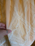 Vintage 50s Peach with White Lace Plaid Dress