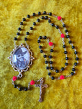 Abernathy's A Country Boy Black Rosary Necklace