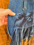 Unforgiven Upcycled Blue and Orange Tie Dye Overall Dress