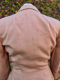 Vintage 40s Tailored Brown Suit Jacket