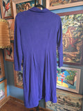 Vintage Lady Carol Blue Button Up Wiggle Dress