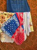 Unforgiven Upcycled Tea Towel Overall Dress